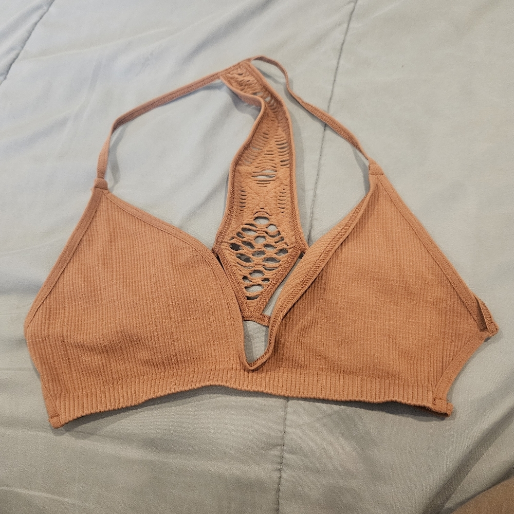 Free People Intimately, NWOT, Bralette, Brown, XS/S